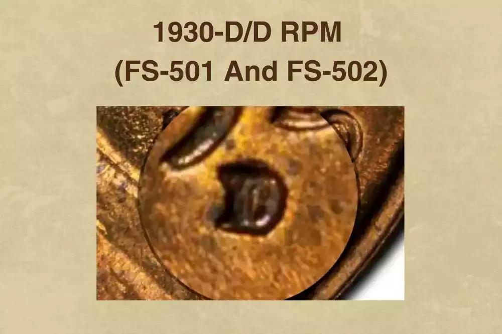 1930-D/D FS-501 repunched mintmark close-up showing offset secondary D mintmark